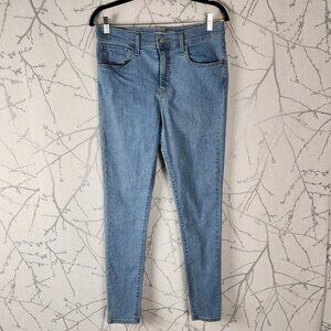 Levi's Light Wash Stretch Denim 720 High Rise Super Skinny Jeans